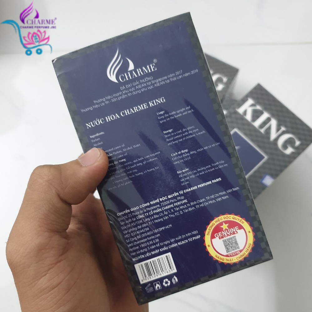 Nước Hoa Charme King 60ml Nam Chính Hãng