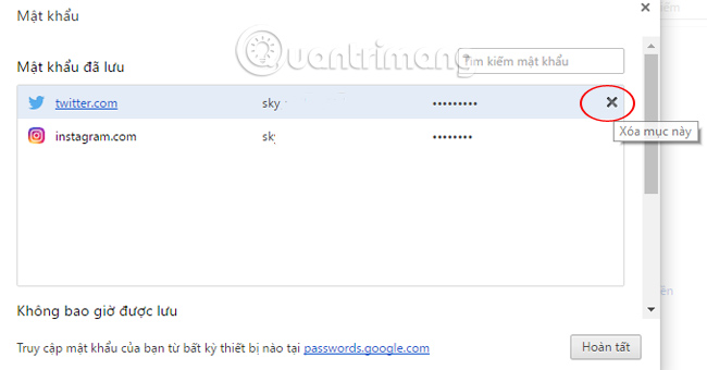 Cách xem mật khẩu đã lưu trên Chrome, xóa mật khẩu nhanh chóng