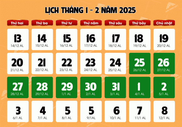 Tết Nguyên đán 2025 là ngày nào dương lịch? Còn bao nhiêu ngày nữa là đến Tết 2025?