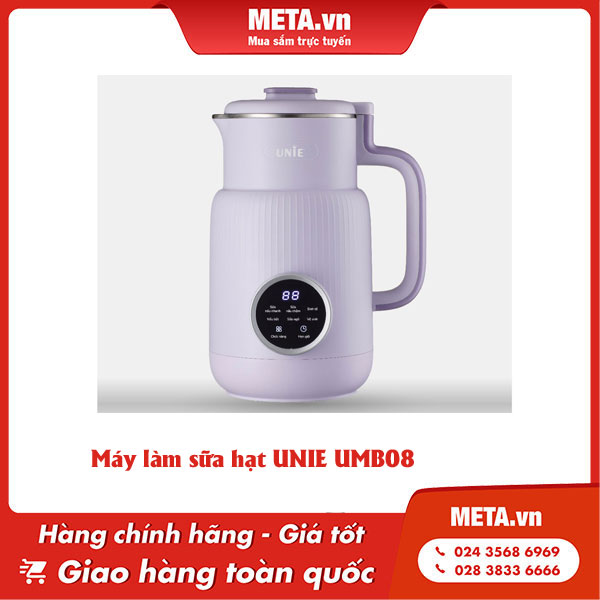 Cách sử dụng máy làm sữa hạt UNIE UMB08 chi tiết