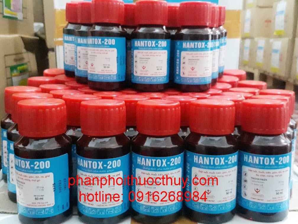 Hantox 200 50ml Chuyên Diệt Ruồi, Muỗi, Kiến, Gián