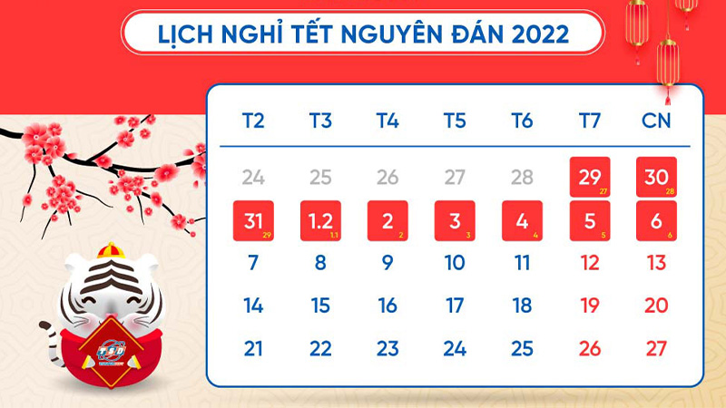 Mùng 1 Tết 2022 là ngày mấy Dương Lịch? 5 điều cần biết trong dịp Tết Nhâm Dần - Halo Travel