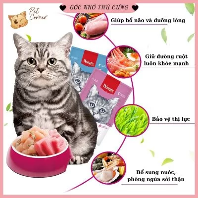 Pate Wanpy cho mèo bổ sung dinh dưỡng (Gói 80g) - Pet Corner