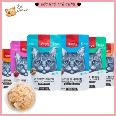 Pate Wanpy cho mèo bổ sung dinh dưỡng (Gói 80g) - Pet Corner