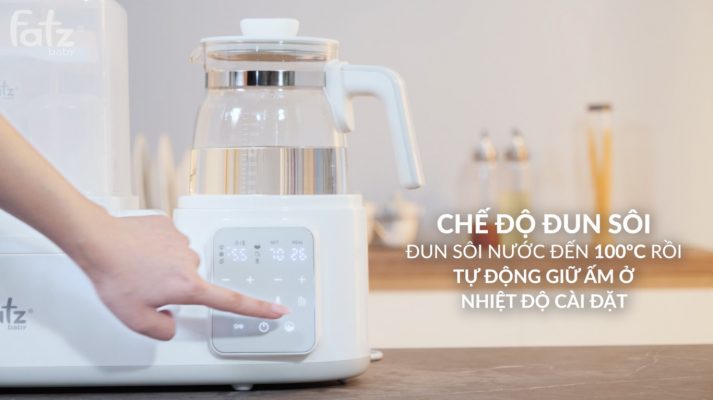 Máy hâm tiệt trùng sấy khô nấu cháo và đun nước pha sữa đa năng (ALL-IN-ONE) Fatzbaby Multimax 3 - FB9322SJ