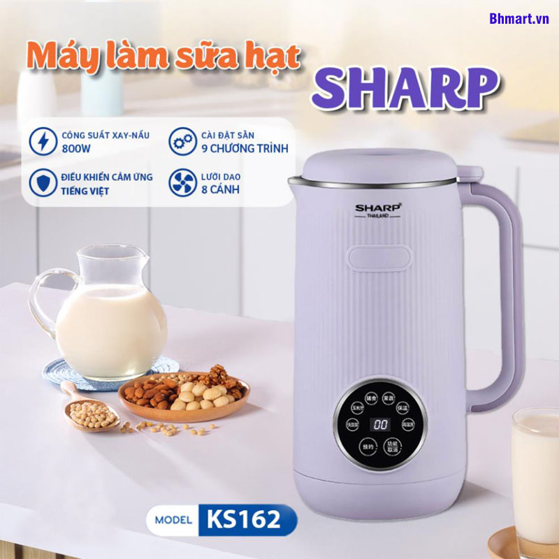 Máy Làm Sữa Hạt Sharp KS162 Chính Hãng