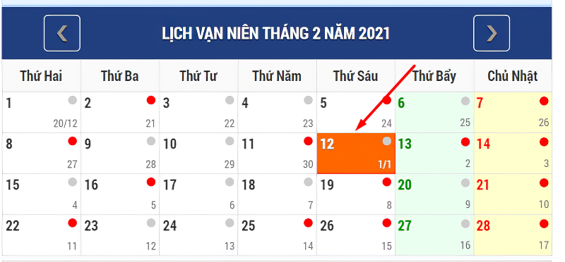 [HOT] Mùng 1 Tết 2021 là ngày mấy Dương Lịch?