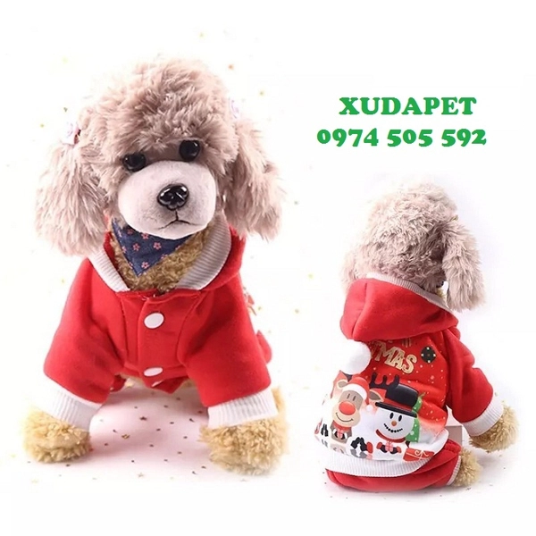 ÁO NOEL CHO CHÓ MÈO HÌNH CHIBI CÓ 4 CHÂN MỪNG GIÁNG SINH - SP000166 | Xudapet - Love your pets