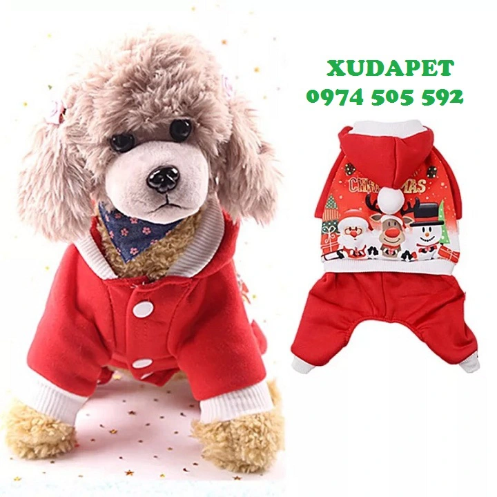 ÁO NOEL CHO CHÓ MÈO HÌNH CHIBI CÓ 4 CHÂN MỪNG GIÁNG SINH - SP000166 | Xudapet - Love your pets