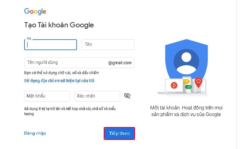 Cách tạo Gmail không cần dùng số điện thoại cực dễ