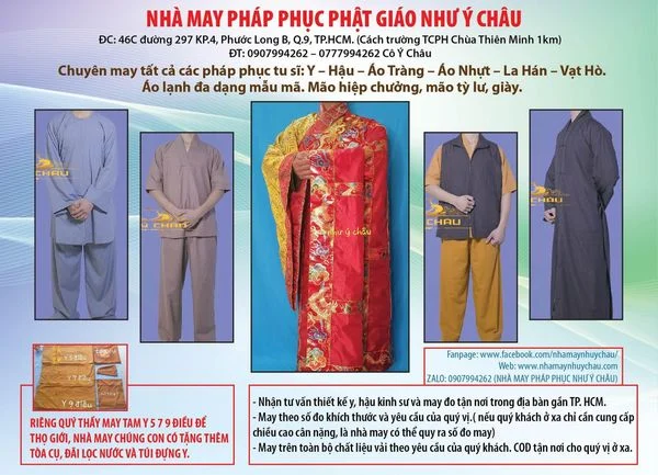 PHÁP PHỤC PHẬT GIÁO - NGUỒN GỐC VÀ Ý NGHĨA CỦA ÁO CÀ SA