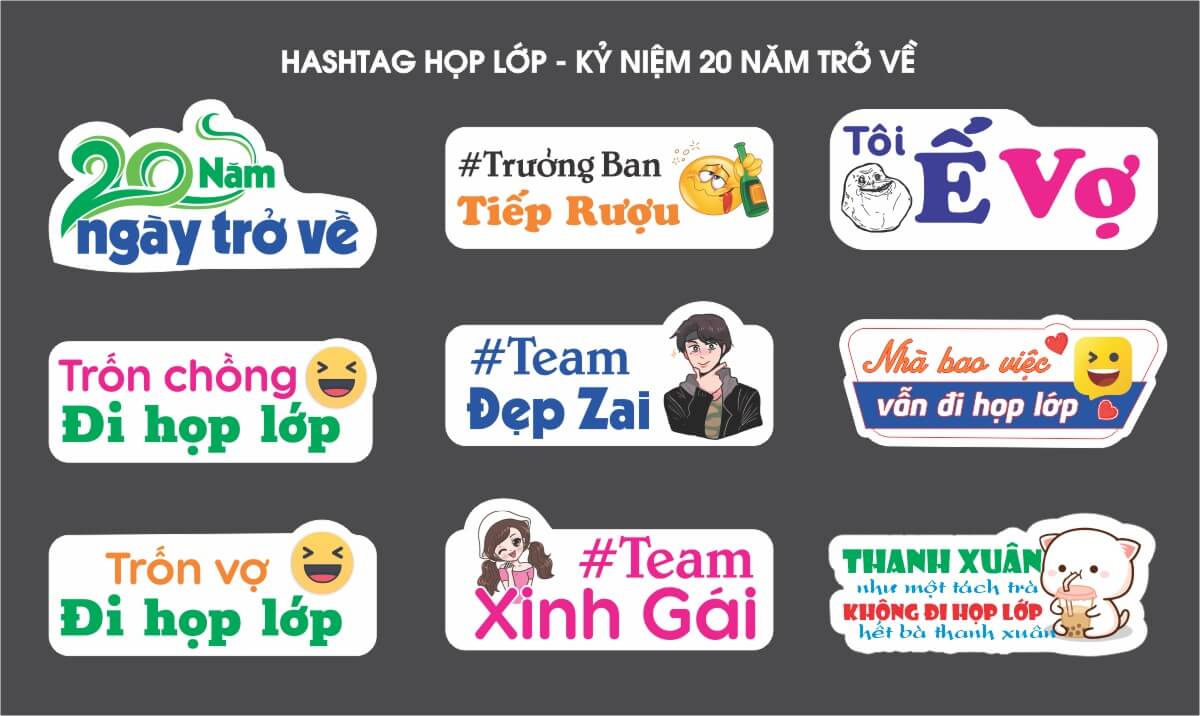 Hashtag Cầm Tay Đẹp, Chuyên Thiết Kế & in Hashtag #1 Vietnam