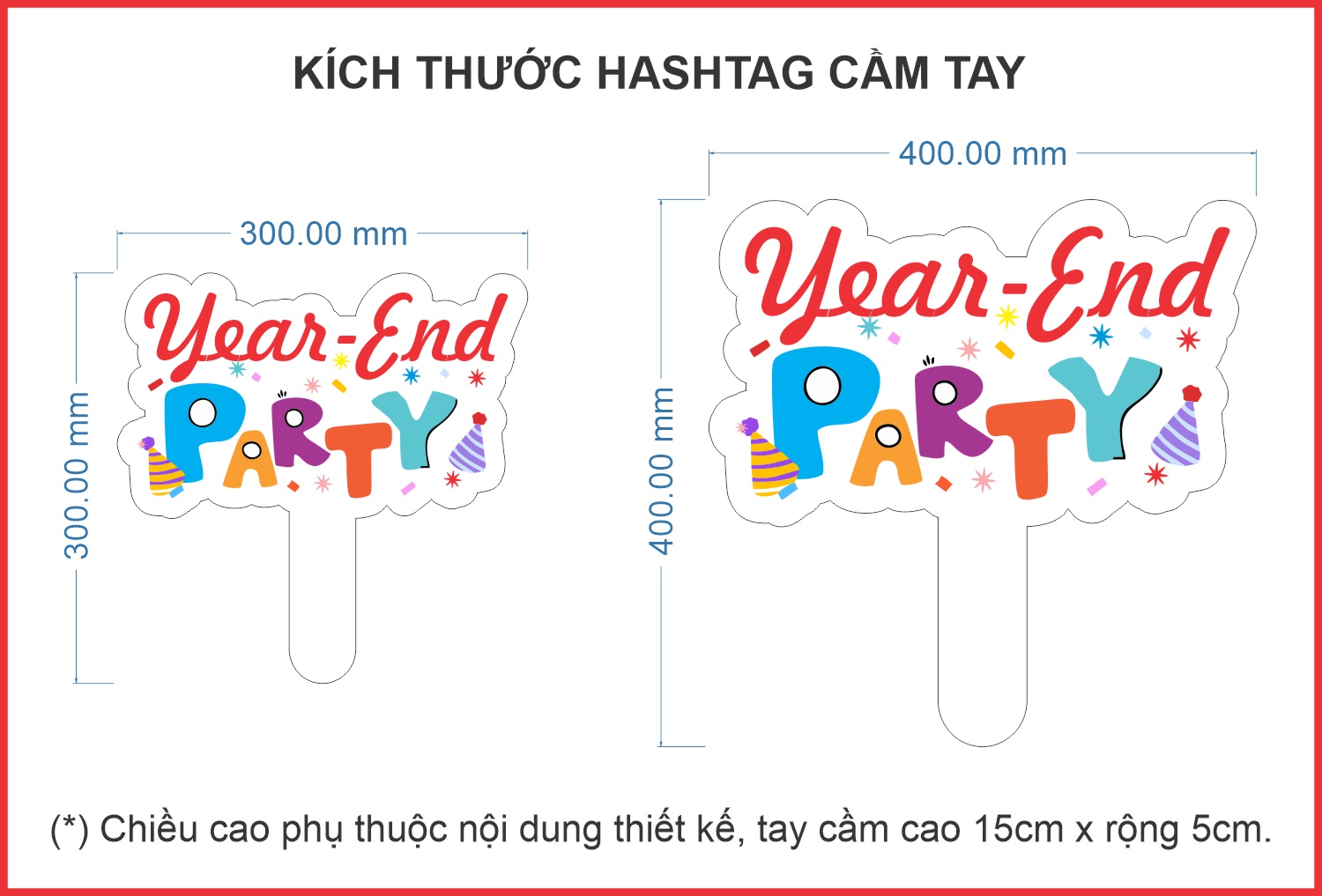 Hashtag Cầm Tay Đẹp, Chuyên Thiết Kế & in Hashtag #1 Vietnam