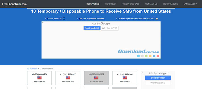 TOP trang web cung cấp số điện thoại ảo miễn phí giống SMSPool
