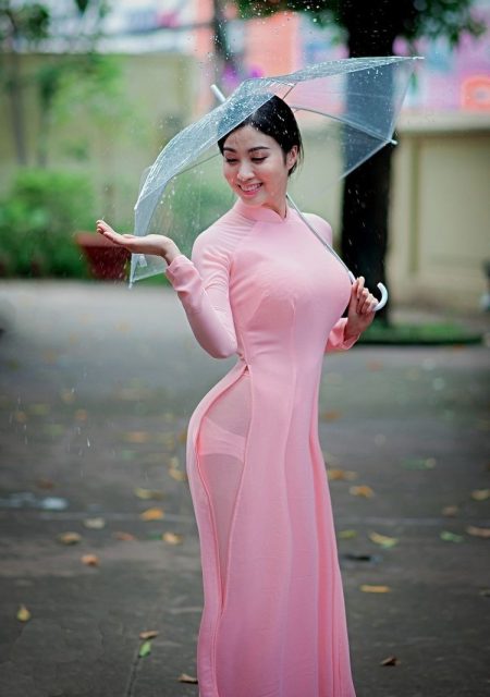 30 mẫu áo dài phi bóng lộ mu show hàng to hot nhất