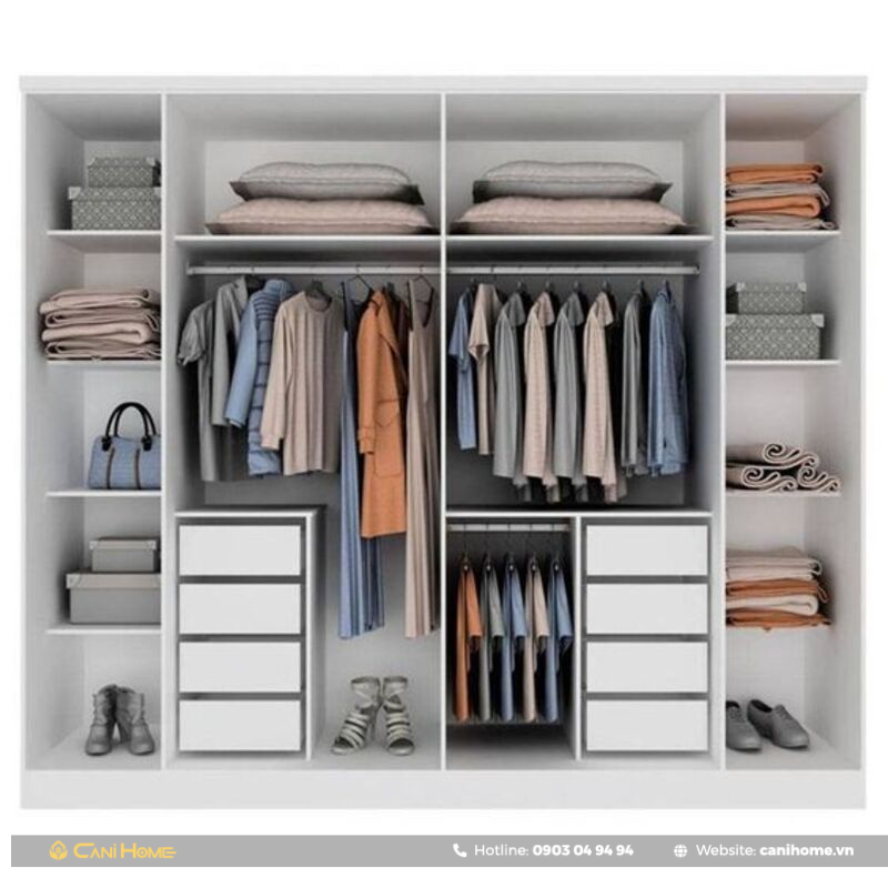 35+ mẫu tủ quần áo thông minh, hiện đại giúp tiết kiệm diện tích