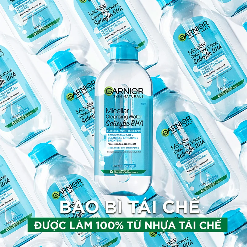 Nước Tẩy Trang Làm Sạch Sâu Garnier Micellar Cleansing Water