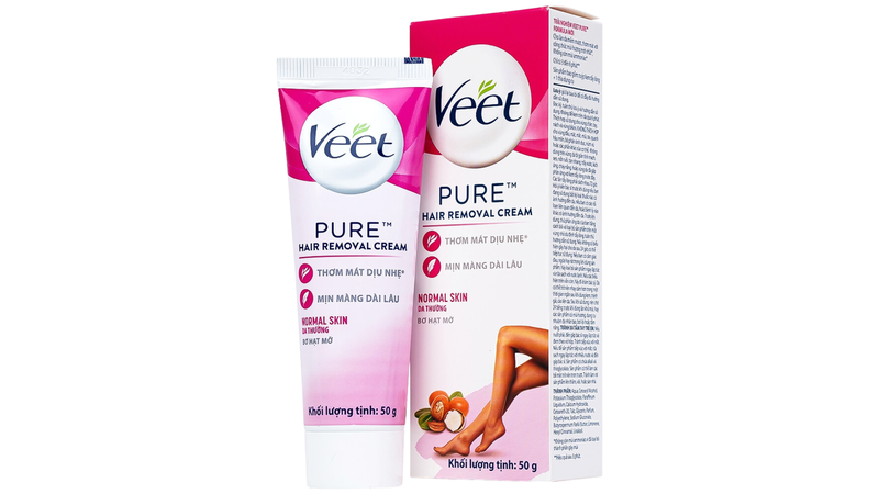 Kem tẩy lông Veet Pure 50g cho da, hiệu quả chỉ từ 3 đến 6 phút