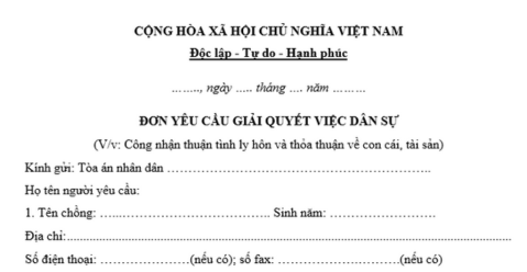 Tổng hợp mẫu đơn ly hôn mới nhất năm 2024 và hướng dẫn cách viết