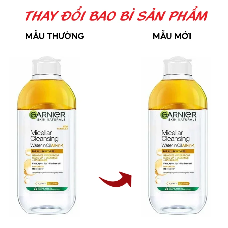 Nước Tẩy Trang Làm Sạch Sâu Garnier Micellar Cleansing Water