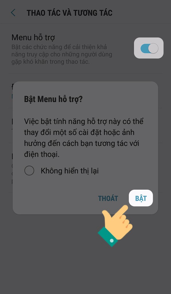 Hướng dẫn bật nút Home ảo cho điện thoại Samsung vô cùng đơn giản