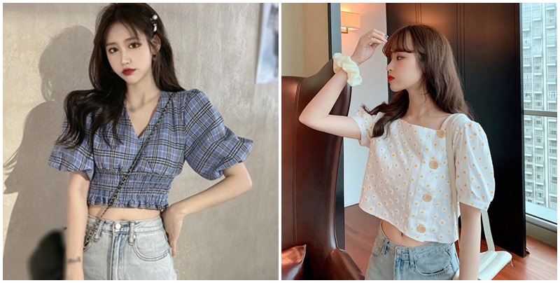 9 mẫu áo croptop kiểu Hàn Quốc hot trend 2023