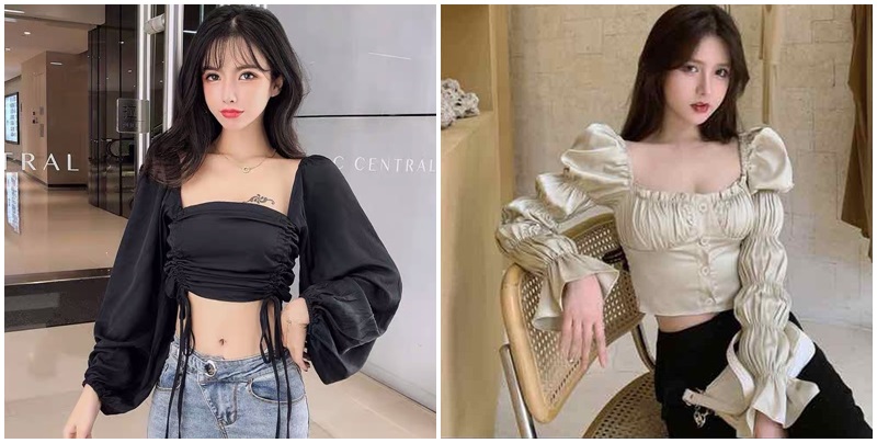 9 mẫu áo croptop kiểu Hàn Quốc hot trend 2023