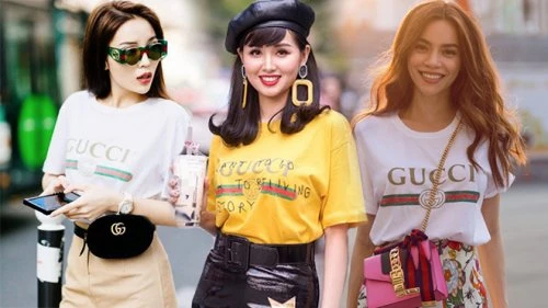 Áo phông của Gucci đốn tim hàng loạt các sao đình đám trên khắp thế giới