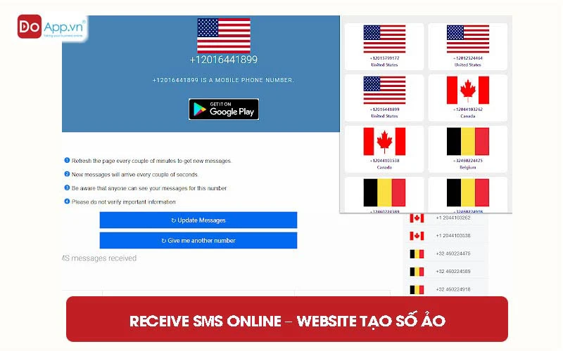 Top 7 trang web, app số điện thoại ảo miễn phí tốt nhất hiện nay