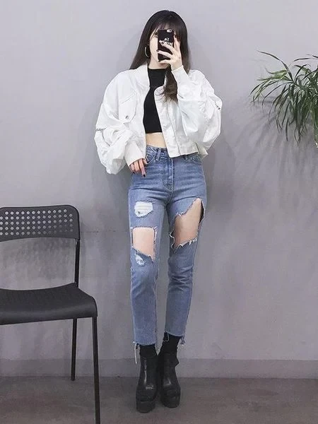 Muôn kiểu mix áo khoác croptop cực xinh, cực phong cách