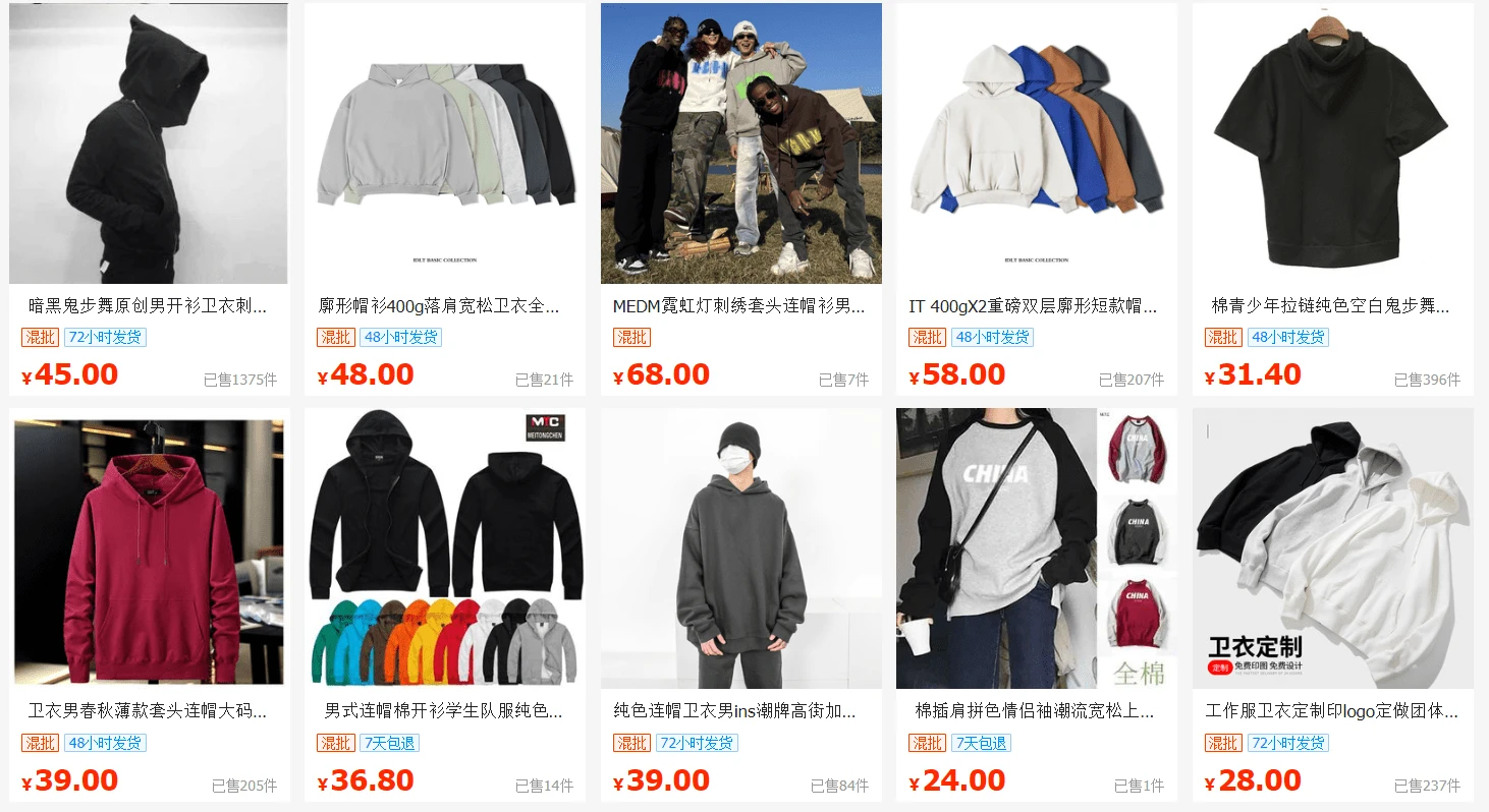 13+ Link Shop Áo Hoodie Đẹp, Giá Rẻ Quảng Châu