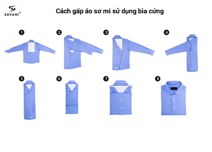 10+ cách gấp áo sơ mi cực đơn giản - nhanh gọn