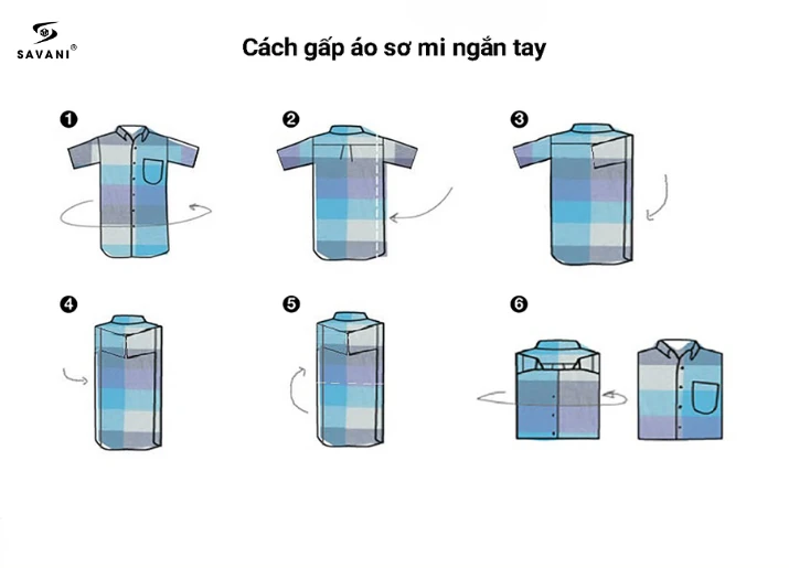 10+ cách gấp áo sơ mi cực đơn giản - nhanh gọn