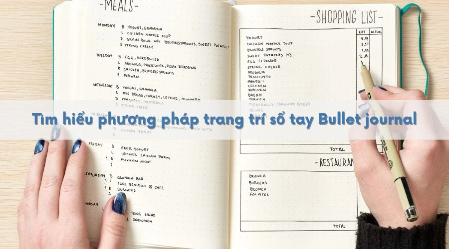 15+ Ý tưởng trang trí sổ tay bullet journal cho người mới