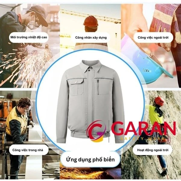 Áo Điều Hòa Có Quạt Làm Mát Chất Liệu 100% Cotton