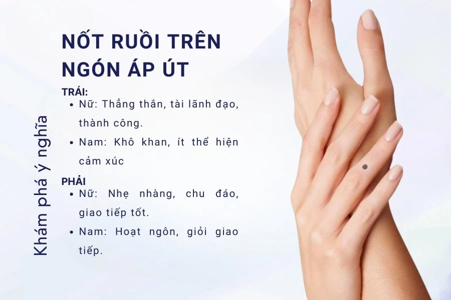 Nam, nữ có nốt ruồi ở ngón tay tốt hay xấu? Có nên xóa không?