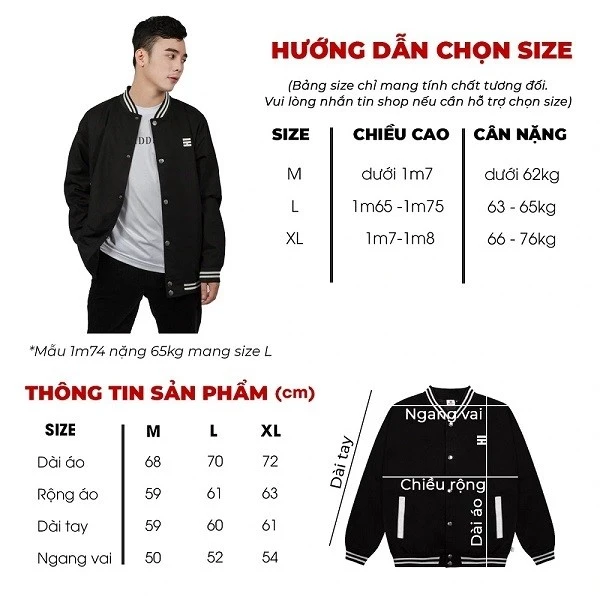 Hướng dẫn cách chọn size áo khoác nam đúng chuẩn