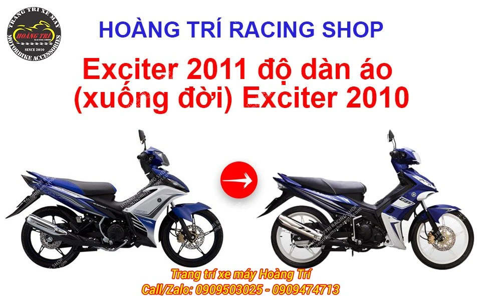 Exciter 2011 độ dàn áo (xuống đời) Exciter 2010