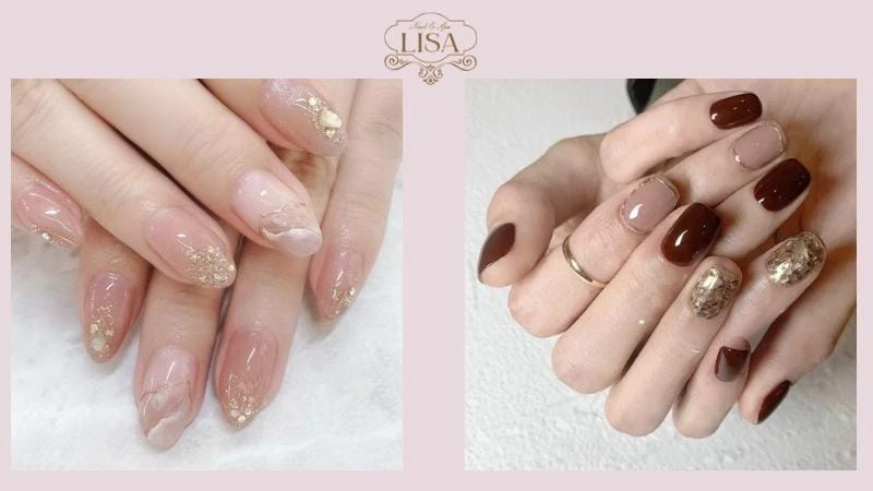 Mẫu nail đẹp cho móng ngắn sang chảnh