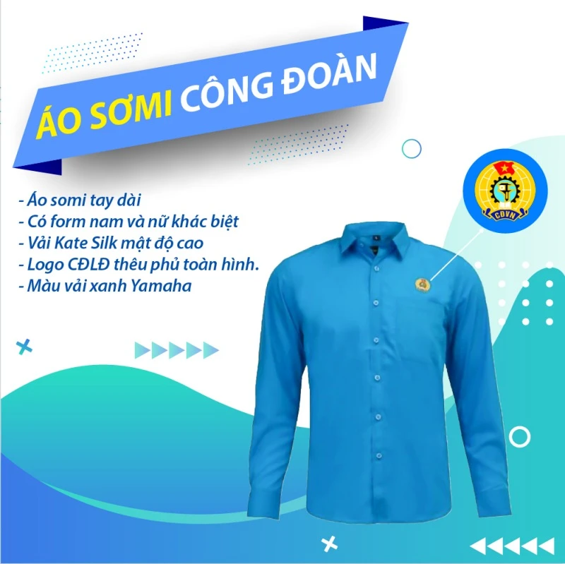 Xưởng May Áo Công Đoàn, Đồng Phục Công Đoàn May Sẵn, FREESHIP