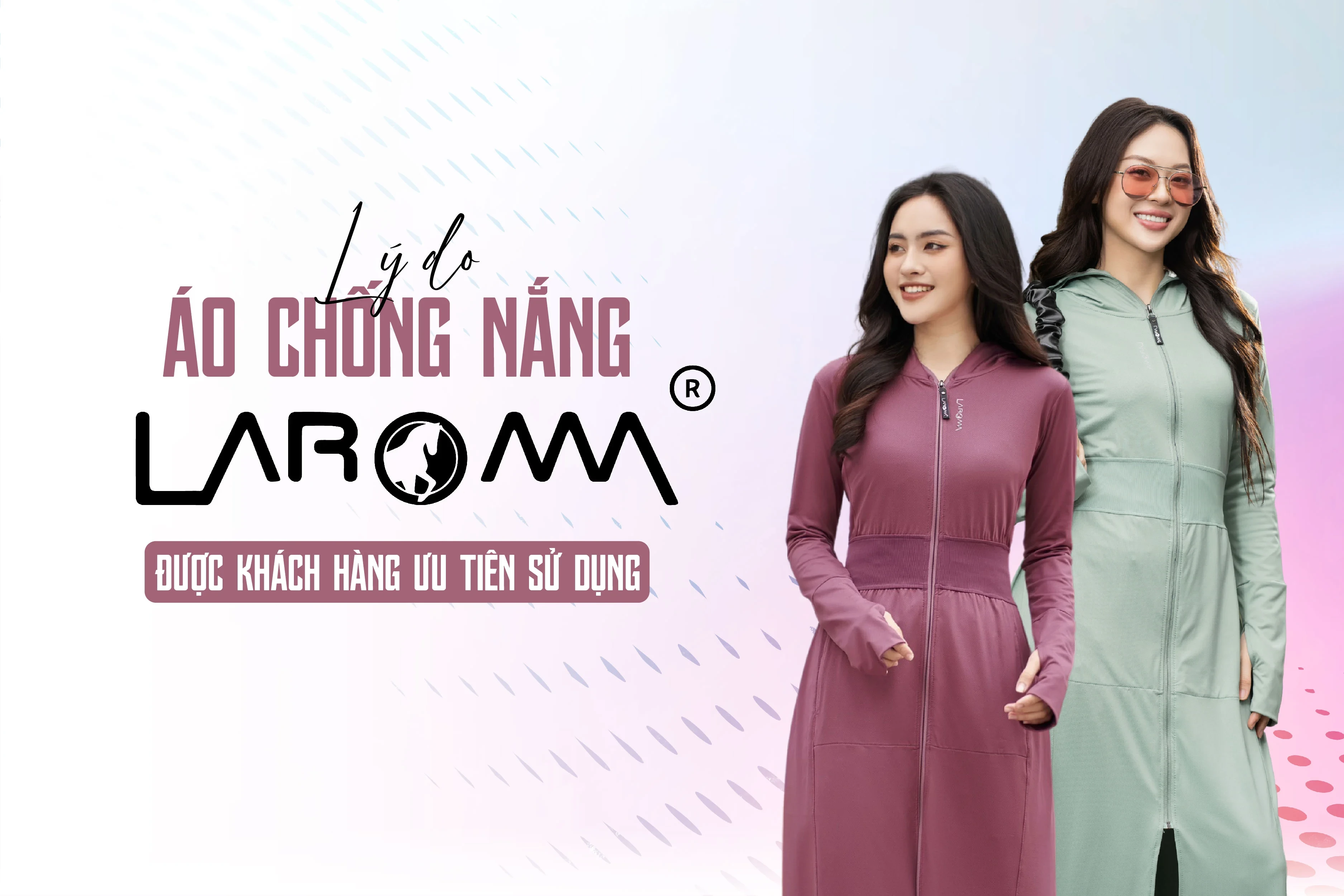 Choàng Chống Nắng Nữ 2 Lớp Laroma| UPF50+ | Vải Thơm | Làm Mát | Thời Trang | Đa Dụng