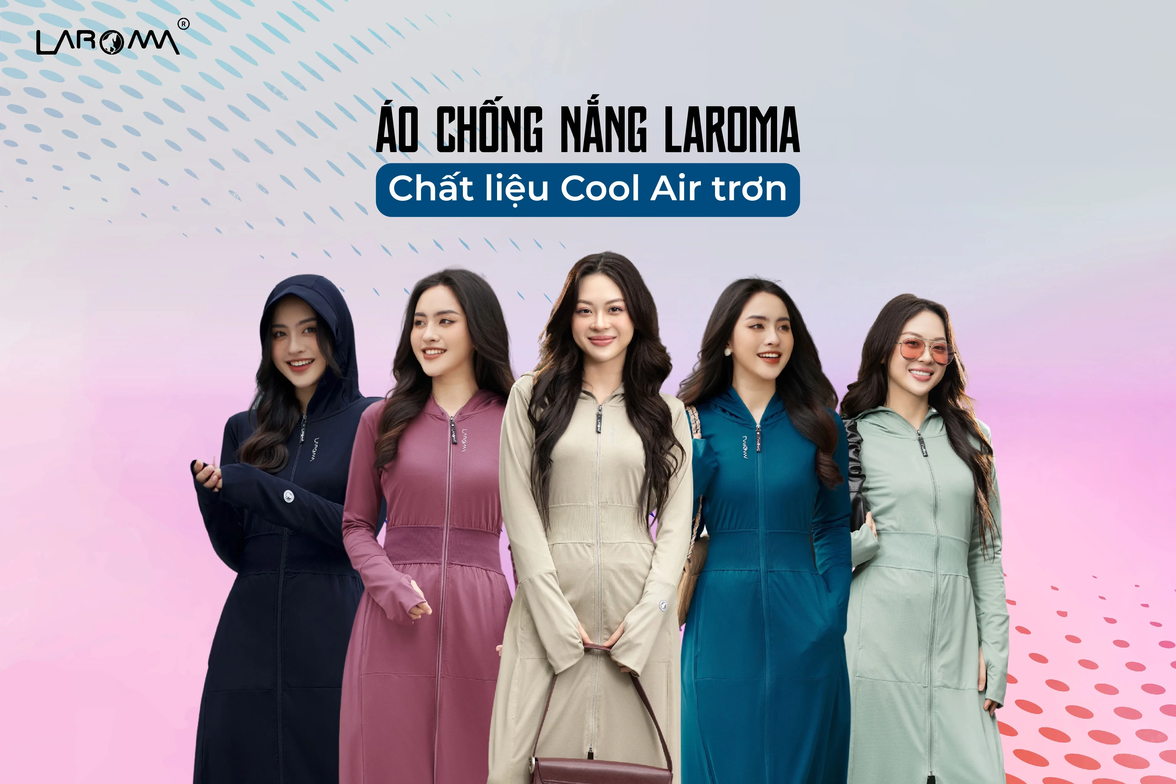 Choàng Chống Nắng Nữ 2 Lớp Laroma| UPF50+ | Vải Thơm | Làm Mát | Thời Trang | Đa Dụng