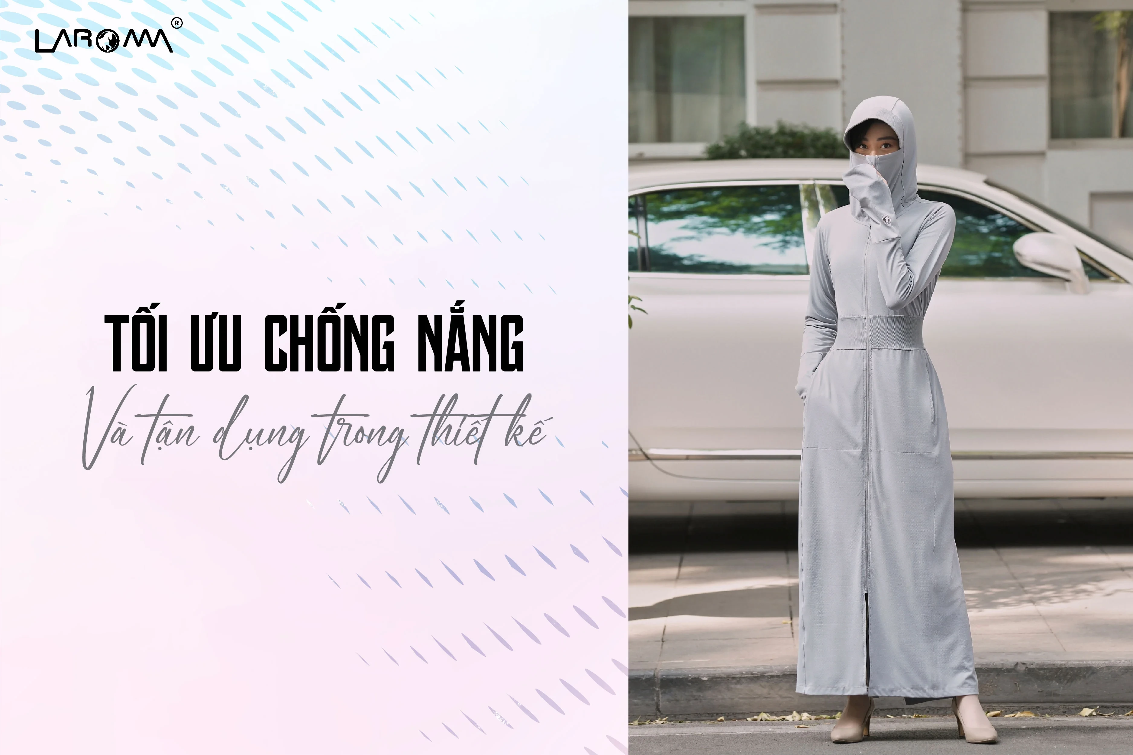 Choàng Chống Nắng Nữ 2 Lớp Laroma| UPF50+ | Vải Thơm | Làm Mát | Thời Trang | Đa Dụng