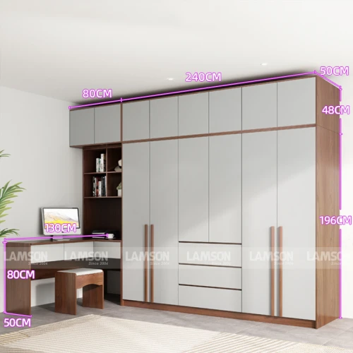 Mua tủ quần áo gỗ MDF chất lượng tại Nội thất Lam Sơn