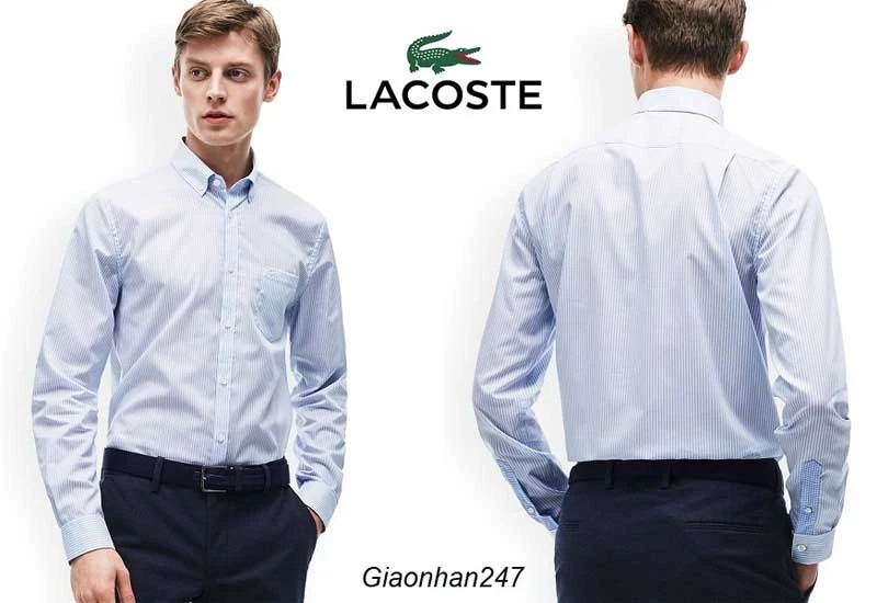 4 kiểu áo sơ mi hàng hiệu Lacoste cho phái mạnh thêm cuốn hút