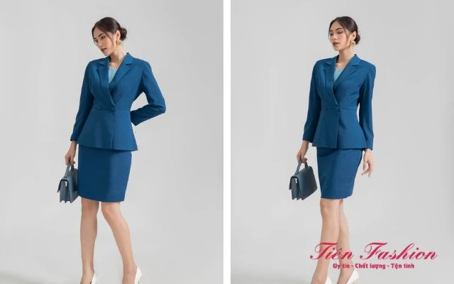 Áo vest peplum cổ điển