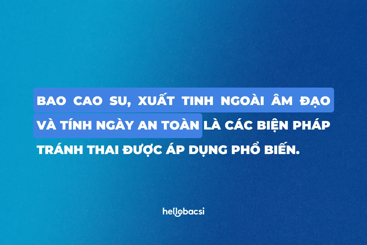 10 cách tránh thai sau khi quan hệ không cần thuốc