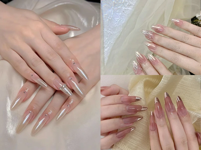 Top 30+ mẫu nail cô dâu tinh tế, thanh lịch giúp nàng nổi bật trong ngày đặc biệt