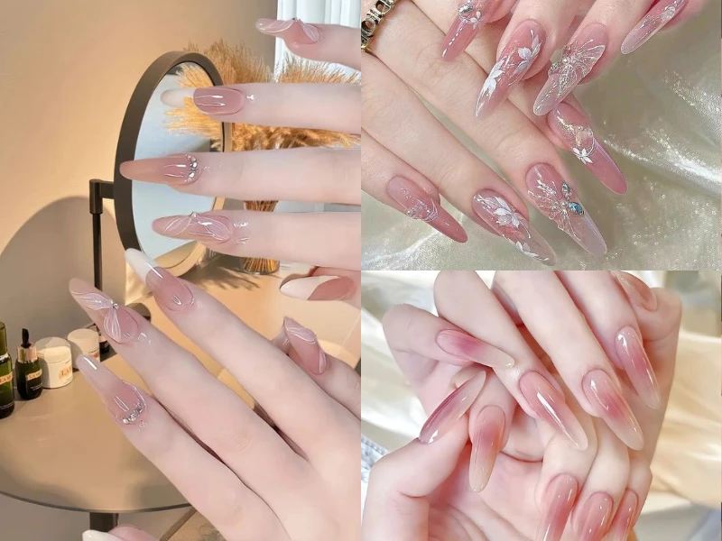 Top 30+ mẫu nail cô dâu tinh tế, thanh lịch giúp nàng nổi bật trong ngày đặc biệt