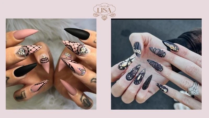 45+ Mẫu Nail Nhọn Đẹp Sành Điệu Quyến Rũ Cho Các Nàng